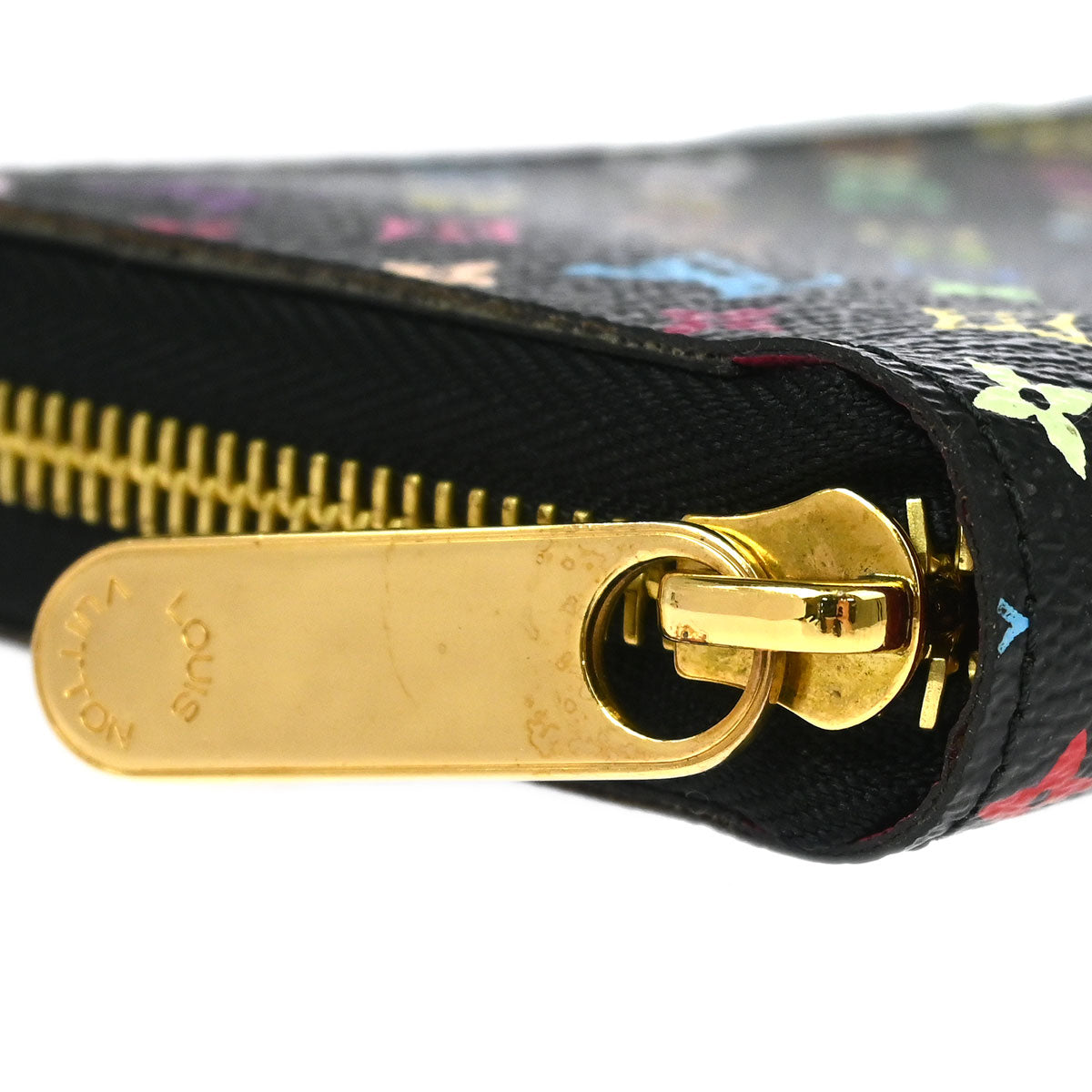 Louis Vuitton 2016 Black Multicolor Zippy Wallet M60243
