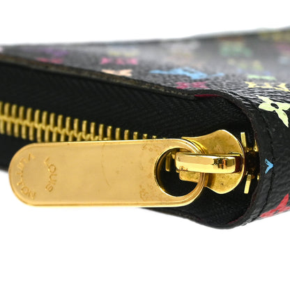 Louis Vuitton 2016 Black Multicolor Zippy Wallet M60243