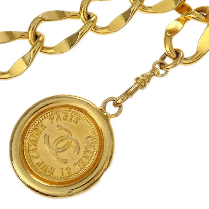Chanel Chain Belt Medallion Gold Small Good