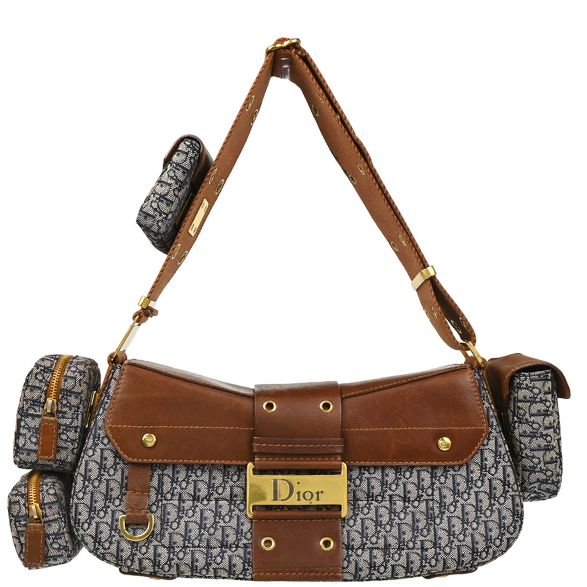 【ヴィンテージ】Rank:A☆Dior ストーングレー バッグ 5ET0435 Christian Dior ｜ MixTHINKS（ミックスシンクス