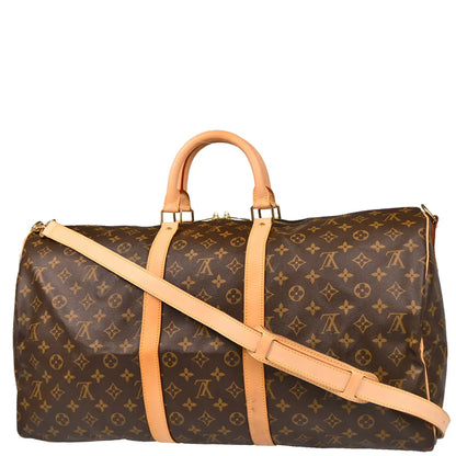 Louis Vuitton 2007 Monogram Keepall Bandouliere 55 Duffle Bag M41414