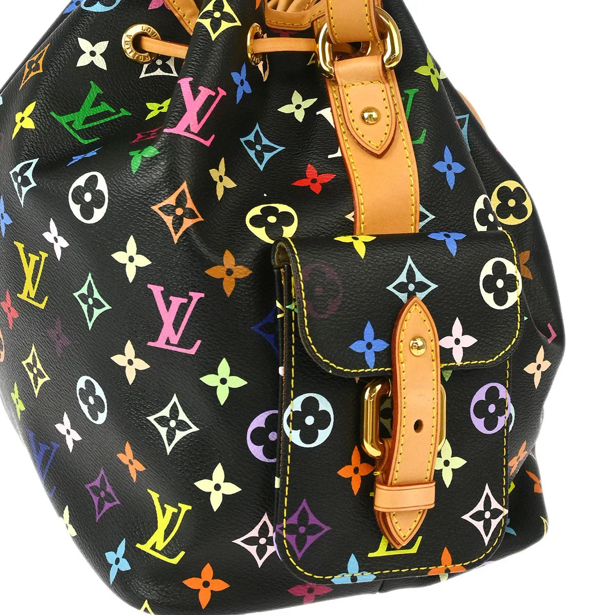 Louis Vuitton 2009 Multicolor Petite Noe Drawstring Shoulder Bag M42230