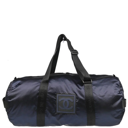 Chanel 2004-2005 Navy Nylon Sport Line Duffle Handbag