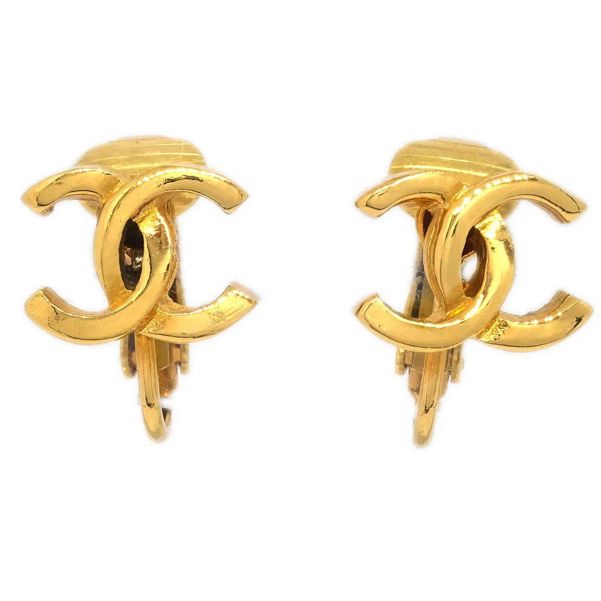 Chanel Gold Mini CC Earrings Clip-On 233