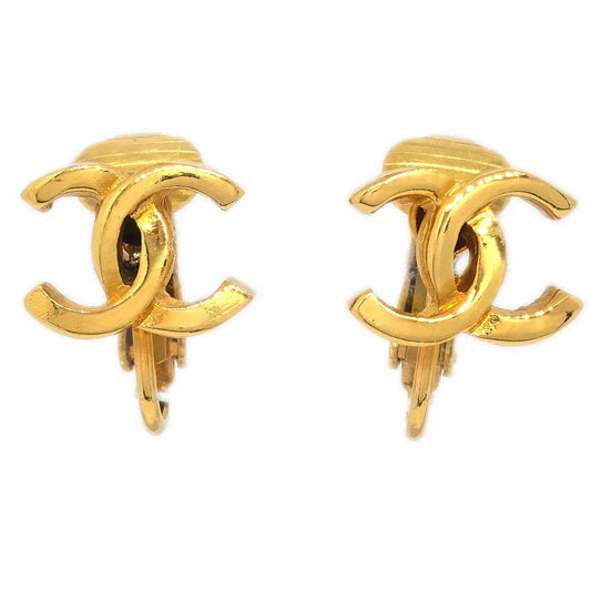 Chanel Gold Mini CC Earrings Clip-On 233