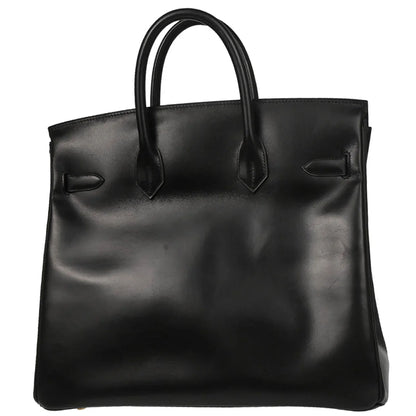 Hermes 1997 Black Box Calf Haut a Courroies 32 Handbag