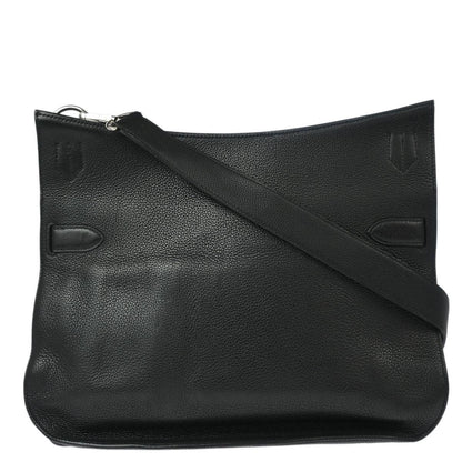 Hermes 2008 Black Taurillon Clemence Jypsiere 37 Shoulder Bag