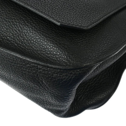 Hermes 2008 Black Taurillon Clemence Jypsiere 37 Shoulder Bag