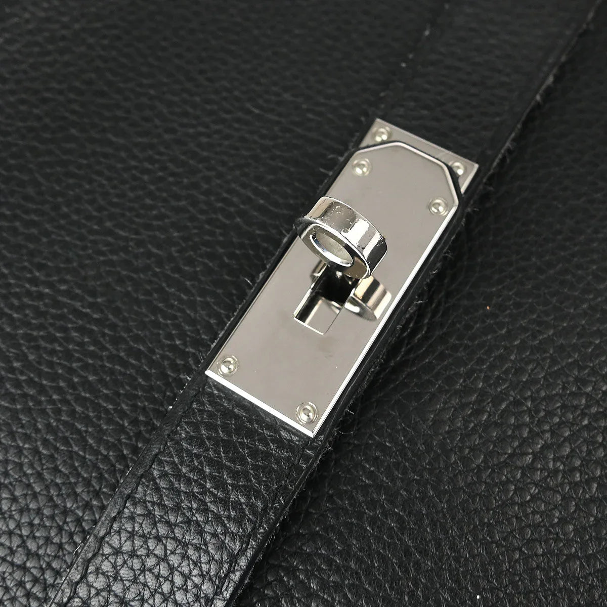 Hermes 2008 Black Taurillon Clemence Jypsiere 37 Shoulder Bag