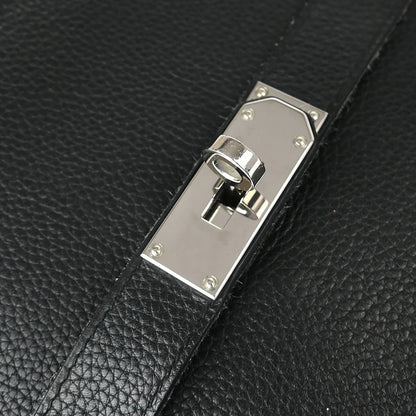 Hermes 2008 Black Taurillon Clemence Jypsiere 37 Shoulder Bag