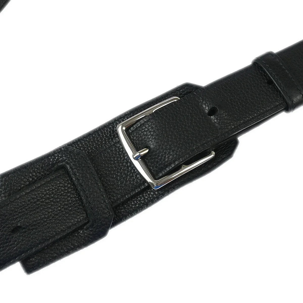 Hermes 2008 Black Taurillon Clemence Jypsiere 37 Shoulder Bag