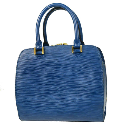 Louis Vuitton 1998 Blue Epi Pont Neuf Handbag M52055