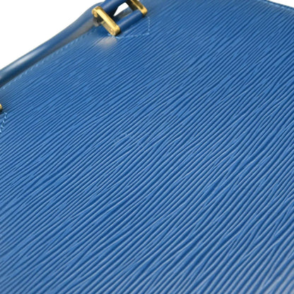 Louis Vuitton 1998 Blue Epi Pont Neuf Handbag M52055