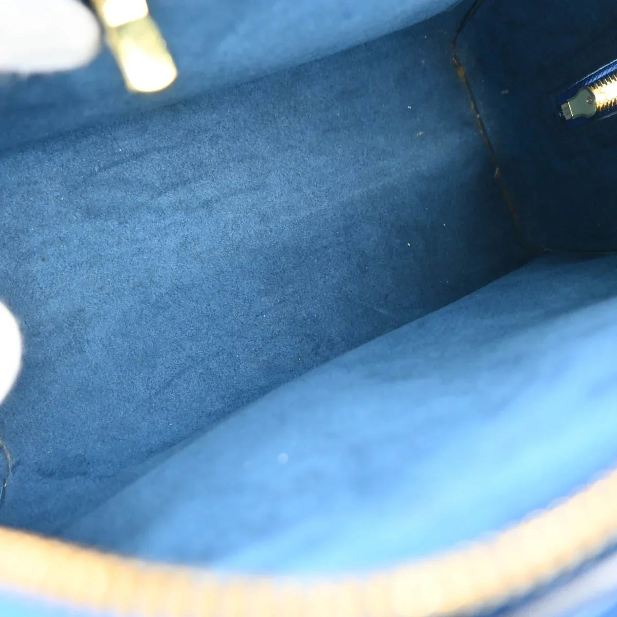 Louis Vuitton 1998 Blue Epi Pont Neuf Handbag M52055