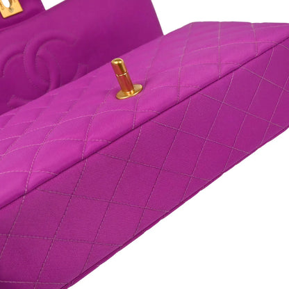 Chanel 1994-1996 Purple Nylon Shoulder Bag