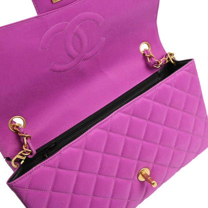 Chanel 1994-1996 Purple Nylon Shoulder Bag