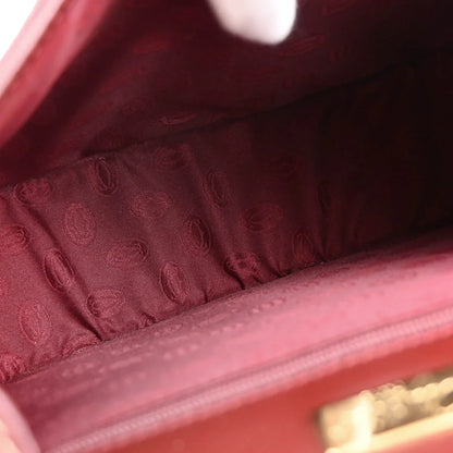 Cartier Bordeaux Leather Must de Cartier Shoulder Bag