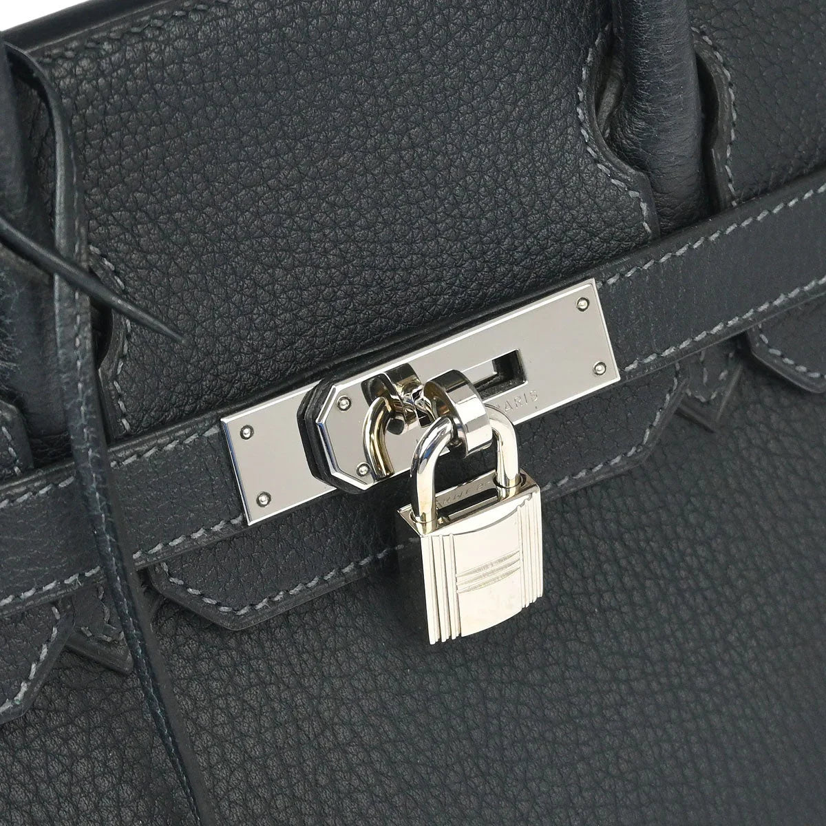 Hermes 2004 Graphite Fjord Birkin 30 Handbag