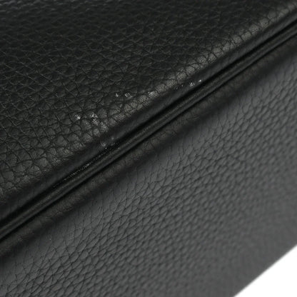 Hermes 2005 Black Taurillon Clemence Bolide 31 2way Handbag