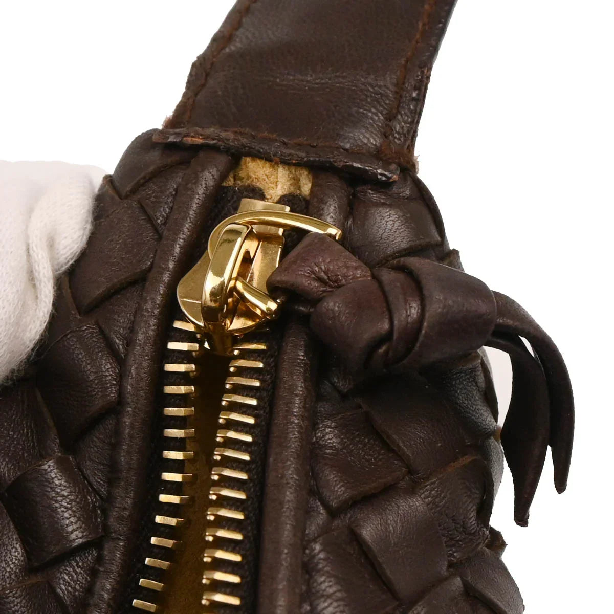 Bottega Veneta Brown Intrecciato Hobo Handbag