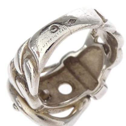Hermes Boucle Sellier Ring Silver #48