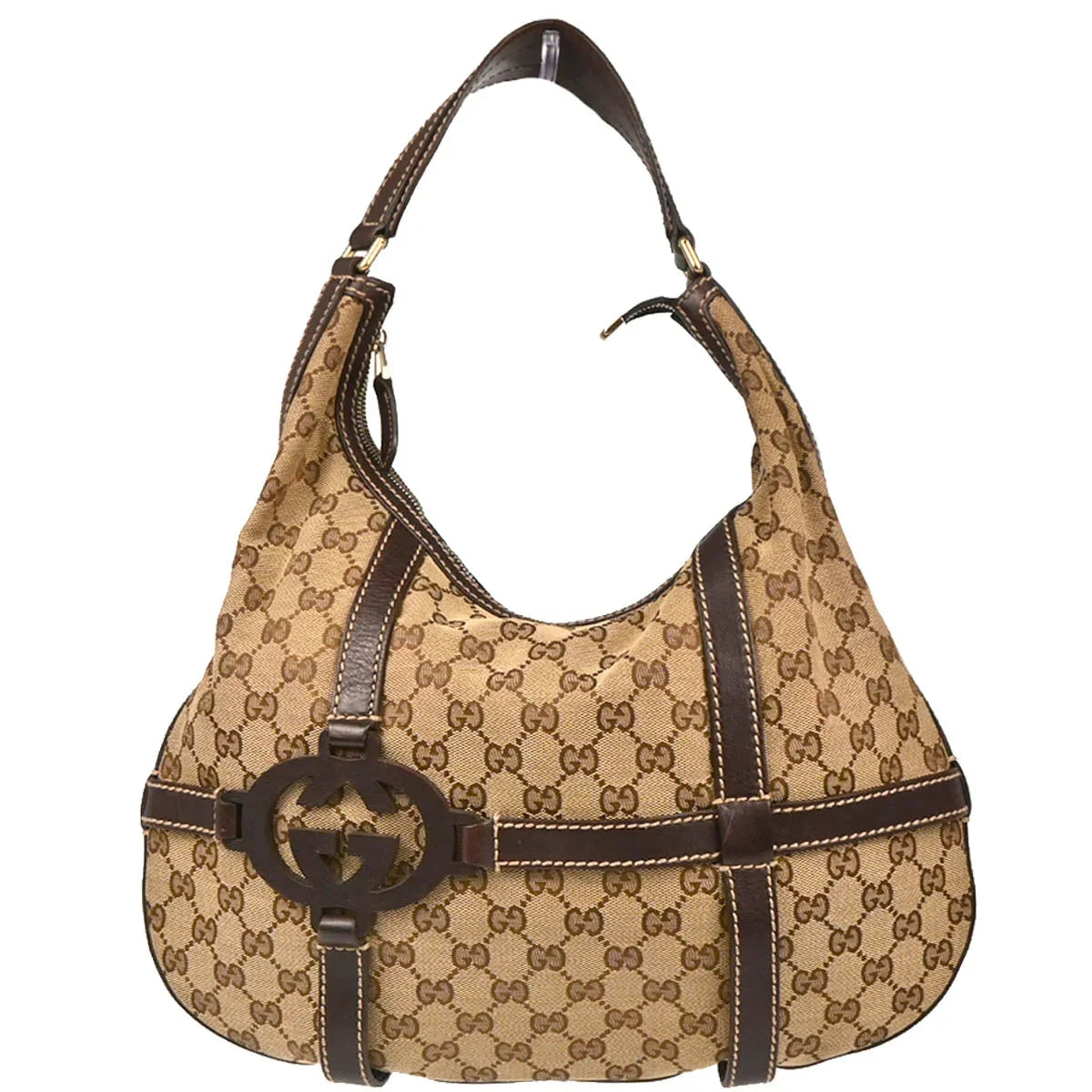 Gucci Beige GG Hobo Handbag