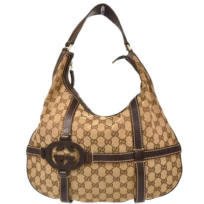 Gucci Beige GG Hobo Handbag