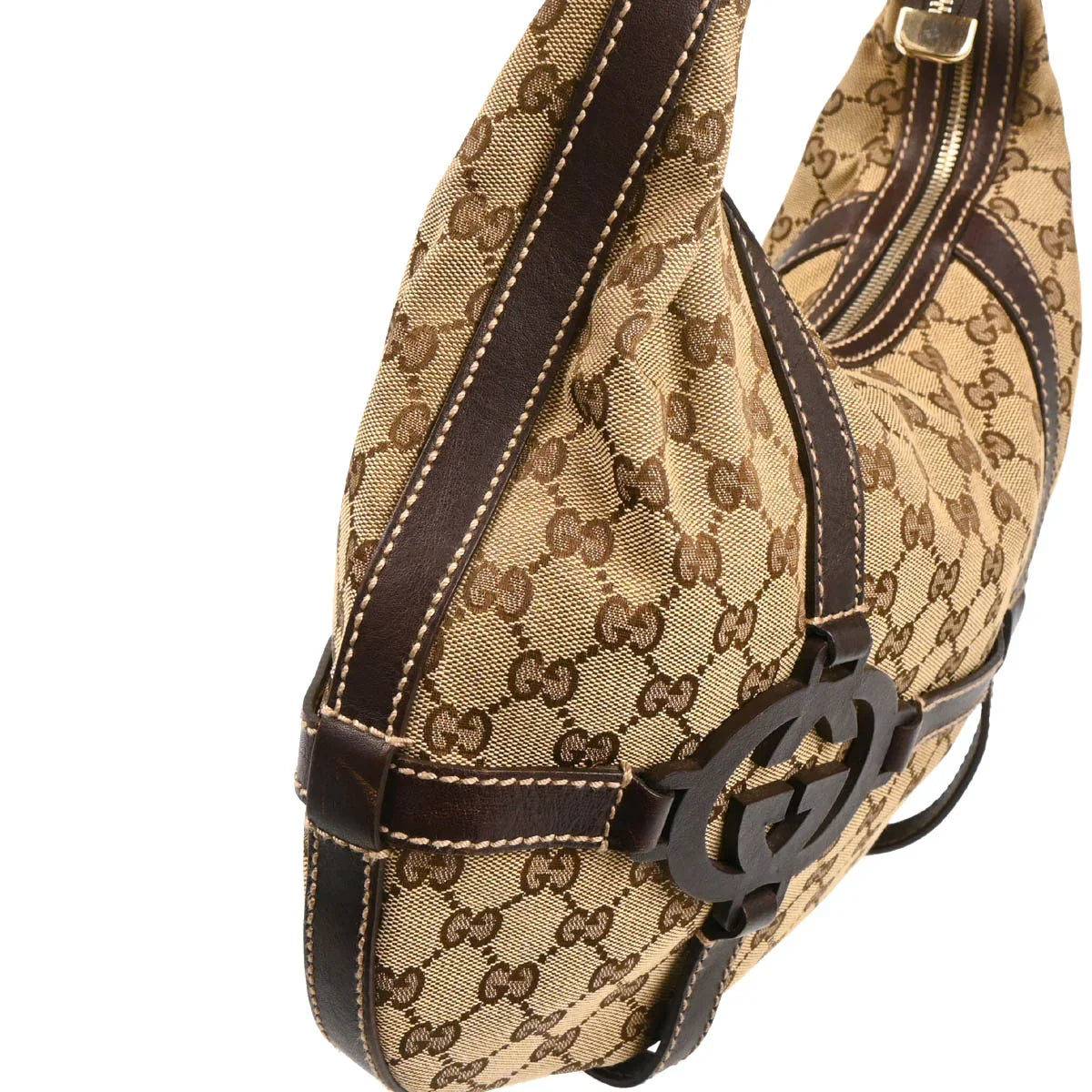 Gucci Beige GG Hobo Handbag