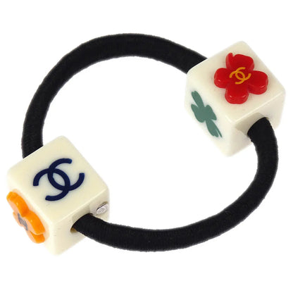 Chanel Hair Band Hair Accessories Black White 04P