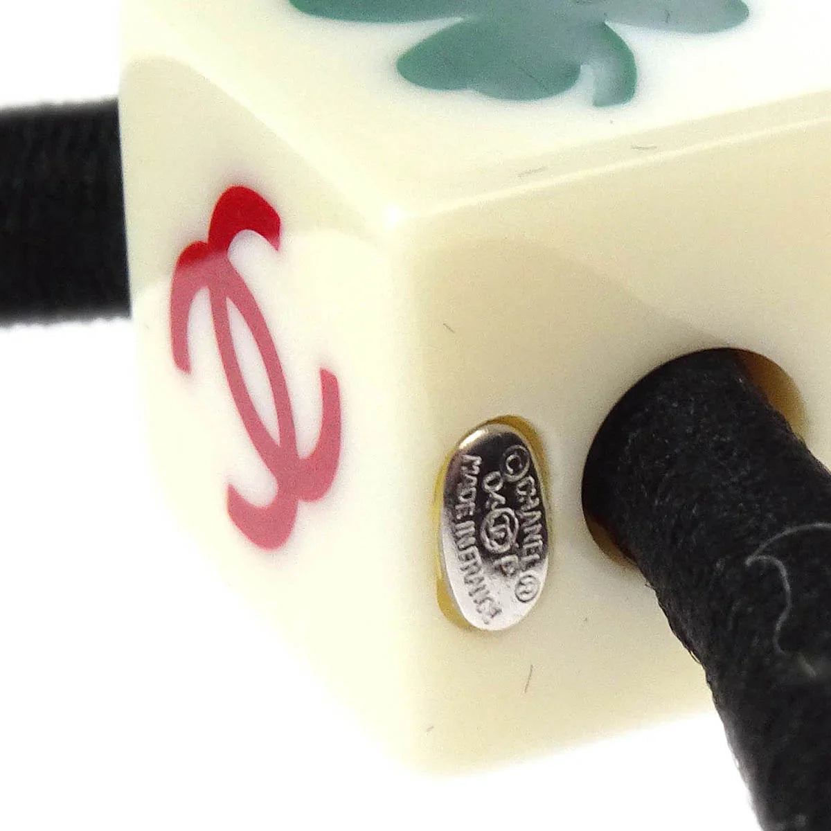 Chanel Hair Band Hair Accessories Black White 04P