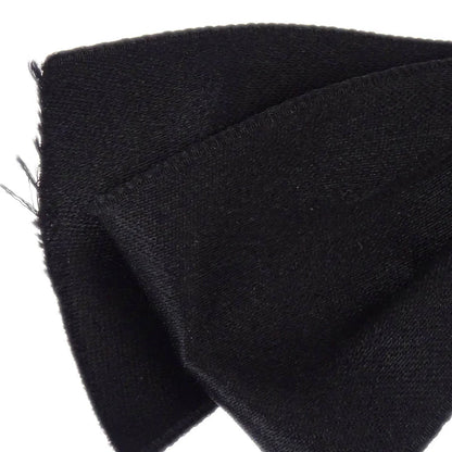 Chanel Turnlock Bow Satin Barrette Hair Accessories Black