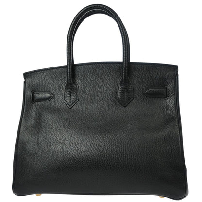 Hermes 1998 Black Ardennes Birkin 30 Handbag
