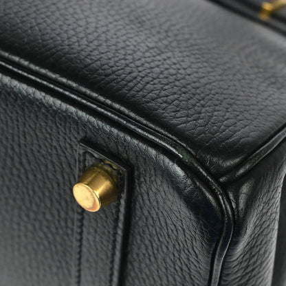 Hermes 1998 Black Ardennes Birkin 30 Handbag