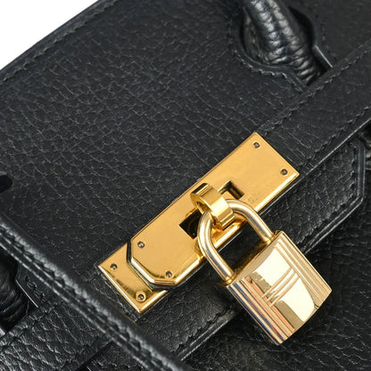 Hermes 1998 Black Ardennes Birkin 30 Handbag