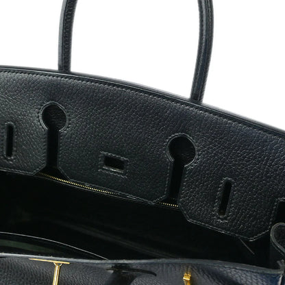 Hermes 1998 Black Ardennes Birkin 30 Handbag