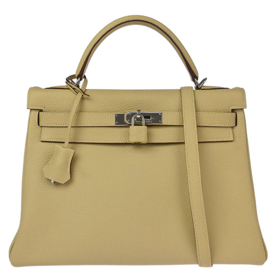 Hermes Pechemin Togo Kelly 32 Retourne 2way Shoulder Handbag
