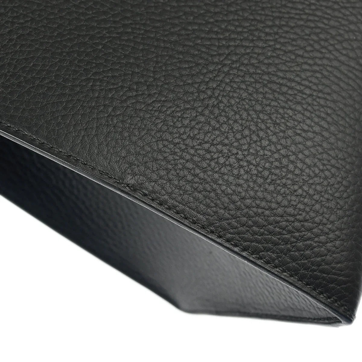 Hermes 1998 Black Ardennes Kelly 32 Sellier Handbag
