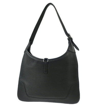 Hermes 2004 Black Taurillon Clemence Trim 31 Shoulder Bag