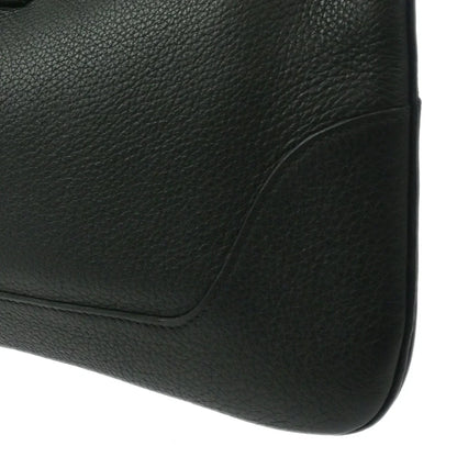Hermes 2004 Black Taurillon Clemence Trim 31 Shoulder Bag