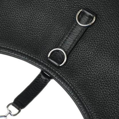 Hermes 2004 Black Taurillon Clemence Trim 31 Shoulder Bag