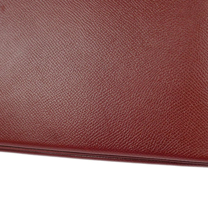 Hermes 1996 Rouge H Courchevel Bolide 27 2way Shoulder Handbag