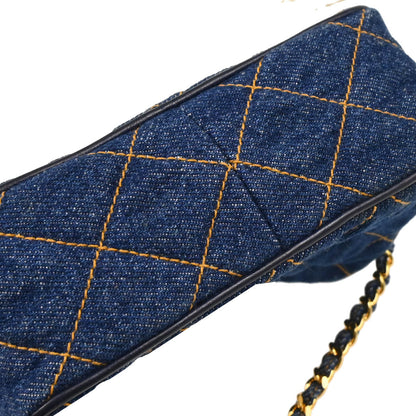 Chanel 1996-1997 Indigo Denim Camera Bag Mini Shoulder Bag
