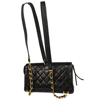 Chanel 1994-1996 Black Lambskin Backpack