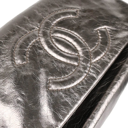 Chanel 2008-2009 Metallic Silver Calfskin Luxury Handbag