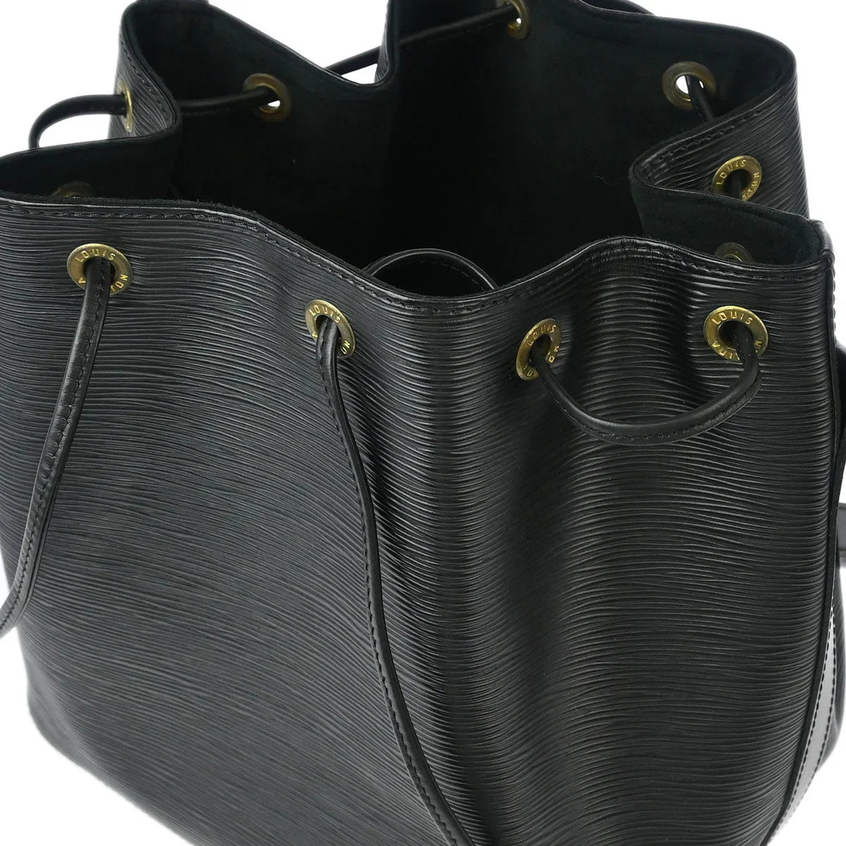 Louis Vuitton 1998 Black Epi Petite Noe Bucket Shoulder Bag M59012