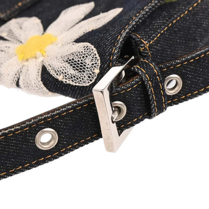 Fendi Navy Denim Baguette Handbag