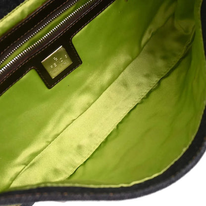 Fendi Navy Denim Baguette Handbag