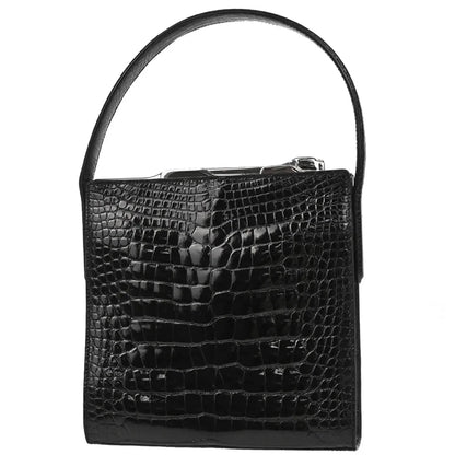 Cartier * Black Crocodile Handbag