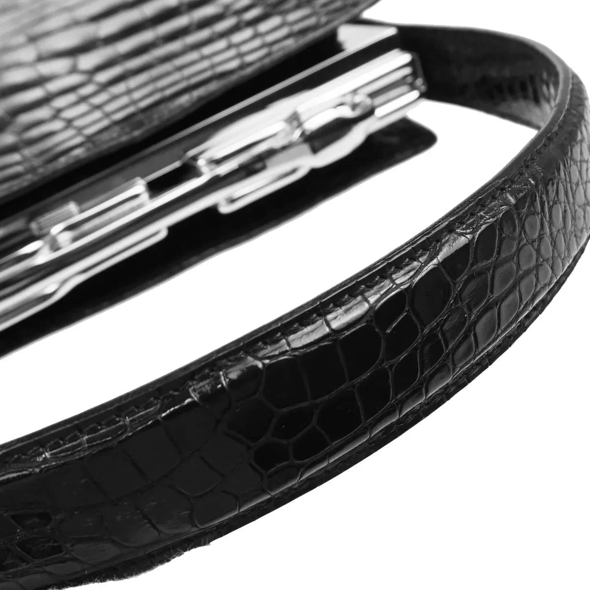 Cartier * Black Crocodile Handbag