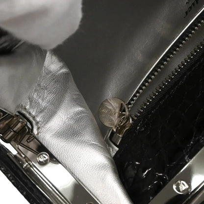 Cartier * Black Crocodile Handbag
